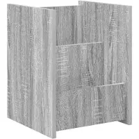 vidaXL Tijdschriftenrek Grijs Sonoma 35 x 35 x 45 cm Bewerkt hout