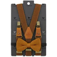 Sir Redman SR26018 ( SRCOMBIKIDS2618B ) kids bretels combi pack Cody Cognac