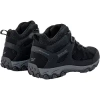 Regatta - "Edgepoint IV" wandelschoen voor heren, model RG12200 (maat 42 EU), kleur zwart/grijs