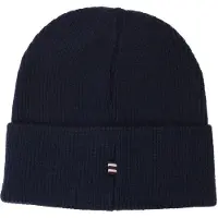 FILA Unisex Milano Mid Height Logo Knit Beanie Black Iris Maat: OS | Hoeden Outlet | Unisex | Zwart