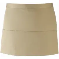 Premier Dames/Dames Kleuren 3 Zakschort / Werkkleding (Pakket van 2) (Khaki)