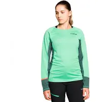 Trangoworld Sardala T-shirt Met Lange Mouwen Groen M Vrouw