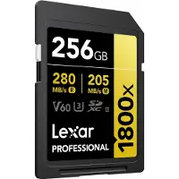 Lexar Professional SDXC 1800x GOLD 256GB 180MB/s