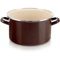 Orion Geëmailleerde pan, bruin, 28 cm, 8 liter