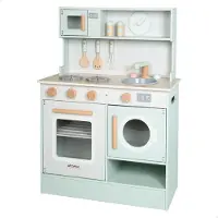 Woomax Houten Speelkeuken Met Interactieve Elementen En Accessoires