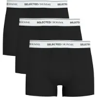 Selected 3-pack Boxershorts Heren Zwart S