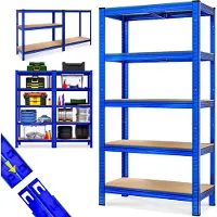 Monzana Stellingkast Blauw 180x90x40cm tot 875kg