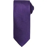 Premier Heren Micro Waffle Formal Work Tie (Pakket van 2) (Zwart)