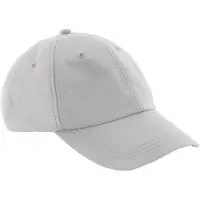 Beechfield Unisex Outdoor Waterdichte 6 Panel Baseball Cap (Pakket van 2) (Lichtgrijs)