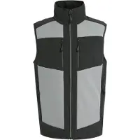 Regatta Heren E-Volve Colour Block Softshell Bodywarmer (Mineraalgrijs/antraciet)