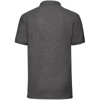 Fruit Of The Loom Heren 65/35 Pique Poloshirt Korte Mouwen (Donker Heather)