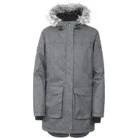 Trespass - Dames Thundery Waterdichte Jas (Zwart/Grijs)
