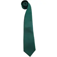 Premier Heren Kleuren Mode Stropdas (Fles groen)