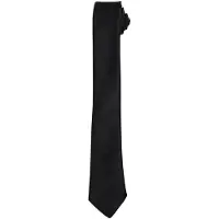 Premier Unisex Slanke Stropdas Volwassenen (Zwart)