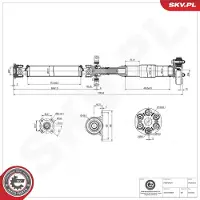 ESEN SKV 76SKV075 Aandrijfas