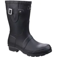 Cotswold Vrouwen/dames Windsor Short Waterproof Pull On Wellington Boots (Zwart)