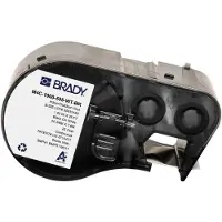 Brady M4C-1000-595-WT-BK tape vinyl zwart op wit 25,4 mm x 7,62 m (origineel)
