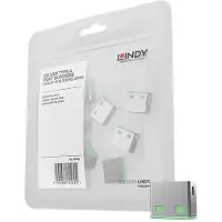 Lindy USB-Lock USB-A-poortslot Set van 10 stuks Groen Zonder sleutel