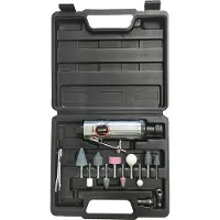 AWTOOLS Rechte pneumatische slijpmachine + accessoires