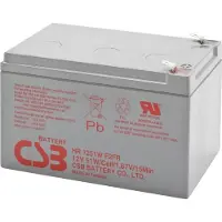 CSB HR 1251W high-rate Loodaccu 12 V 12 Ah Loodvlies (AGM) (b x h x d) 151 x 100 x 98 mm Kabelschoen 6.35 mm Onderhoudsvrij, Geringe zelfontlading