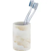 Wenko Poetsbeker Odos Marmer look, van stevige polyresine