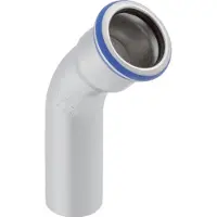 Geberit mapr.rvs bocht 45gr 15mm glad