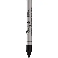 Sharpie marqueur permanent metal small, pointe ogive, noir noir