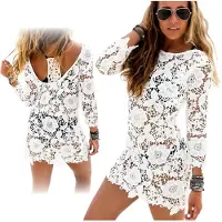 Sapphire - Strandlaken Boho Tuniek - Wit - Taliërde Boho Tuniek