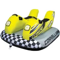 Connelly Nitro 2 Funtube – 2-Persoons Opblaasbare Waterband / Towable Tube – Sterk & Duurzaam – Voor Boot & Waterpret