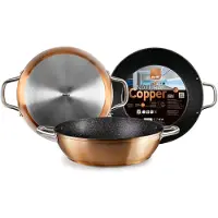 Ibili Honda 2 Handgrepen Natura Koperen Koekenpan 28 Cm