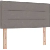 vidaXL LED Hoofdbord met LED-stripverlichting Taupe 90 cm Stof