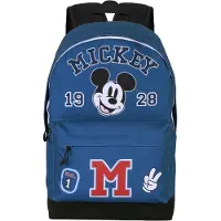 KARACTERMANIA Rugzak 'Mickey Mouse Class-Fan' blauw / rood / zwart / wit
