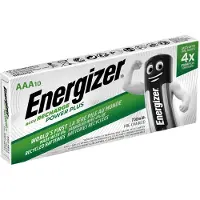 Energizer Batterij Power Plus AAA 700 mAh Nikkel-metaalhydride (NiMH) 1.2 V 10 Stuks