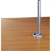 Lindy Desk Clamp Pole Tafelbeugel voor monitor Aantal monteerbare displays: 1 Display(s) Zilver Vast