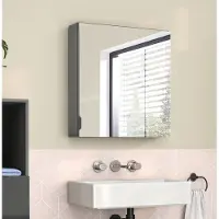 Loft 24 Atlas-Spiegelkast - Grijs Houtlook