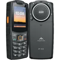 AGM Mobiles M6 - 4G EXTREEM LUIDE telefoon met grote toetsen - schokbestendig & IP69 waterdicht - 16GB - Zwart