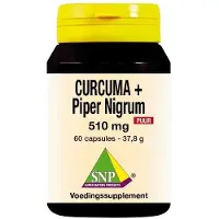 Snp Curcuma & piper nigrum 510 mg puur 60 capsules