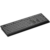 Port Designs Clavier rétroéclairé rechargeable USB-C Bluetooth sans fil Azerty Noir