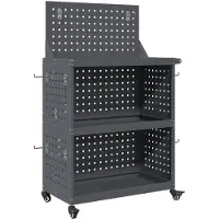 vidaXL Gereedschapswagen Antraciet 65 x 35 x 111 cm Koudgewalst staal