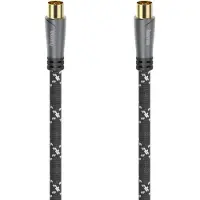 Hama Antennekabel Coax-stekker - Coax-koppeling Metaal Verguld 5,0 M 120 DB