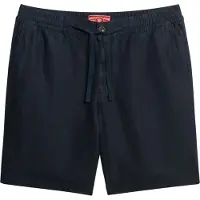 Superdry Heren Merchant Store marine short (S), Casual, Vlas, Marineblauw M7110455A