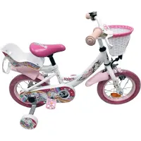 Volare Eenhoorn kinderfiets - meisjesmodel - 12 inch - wit