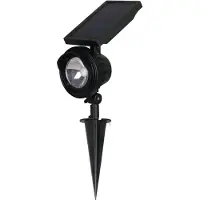 Luxform Spotlamp Solar Hybrid Intelligent Texas Black 100 Lumen