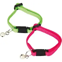Beeztees Nylon Kittenhalsband Fel Groen 16-23x8