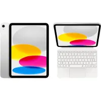 Apple iPad (2025) 11 inch 128GB Wifi Zilver + Magic Keyboard Folio AZERTY Wit