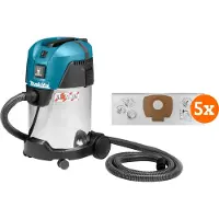 Makita VC3011L + P-72899 Stofzak (5x)