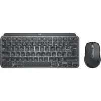 Logitech MX Keys Mini Draadloos Azerty Grafiet + MX Anywhere 3S Compact Zwart