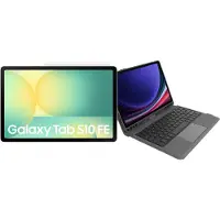 Samsung Galaxy Tab S10 FE 10,9 inch 128GB Wifi Zilver + Toetsenbord Hoes AZERTY
