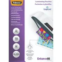 Fellowes Pochettes de plastification ImageLast 80 mic A5 (100 pièces)