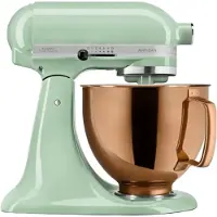 KitchenAid Artisan Robot de Cuisine 5KSM125EPT Vert + Bol Mélangeur Design Cuivre